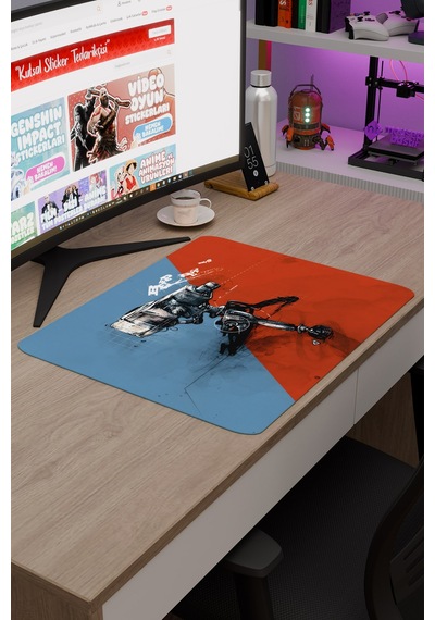 Team Fortress Kaymaz Dikişli Kauçuk Oyuncu Mousepad V4 - 48x40 Xl Gaming Mouse Pad Fare Altlığı