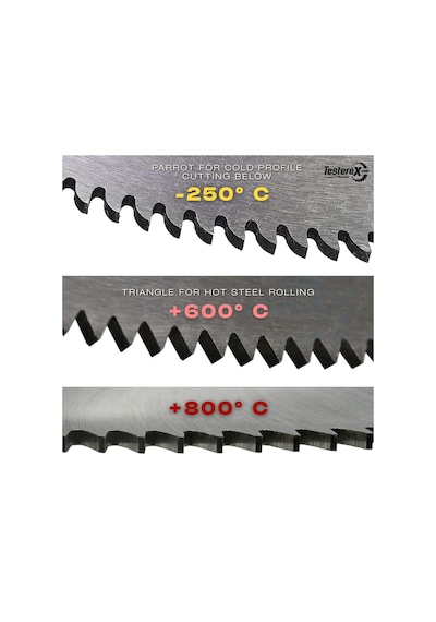Krabbe 400x3x40mm 230 Papağan Diş Chrome Vanadium Crv Friksiyon Ve Sıcak Kesim Testere Bıçağı