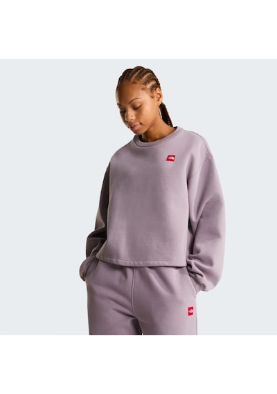 The North Face W Tnf Red Box Crew Kadın Sweatshirt Nf0a8efyg7o1 Gri