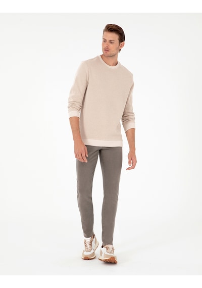 Pierre Cardin Erkek Bej Sweatshirt 50296752-vr011 Bej