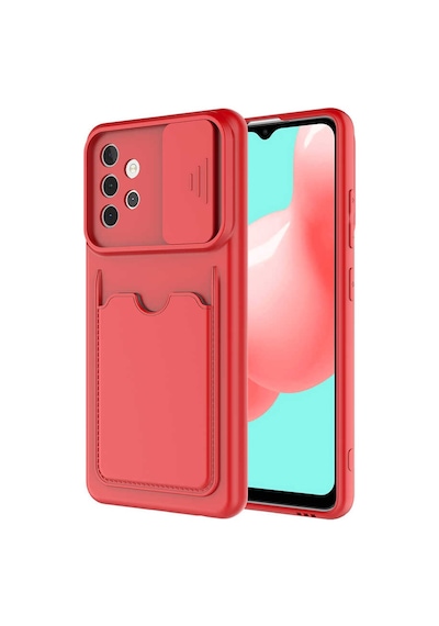 Zore Galaxy Uyumlu A32 4g Kılıf Kartix Kapak - Kırmızı Kirmizi
