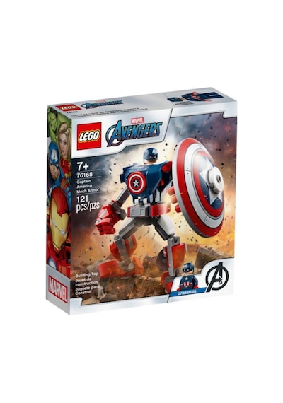 LEGO Marvel Avengers 76168 Kaptan Amerika Robot Zırhı 121 Parça