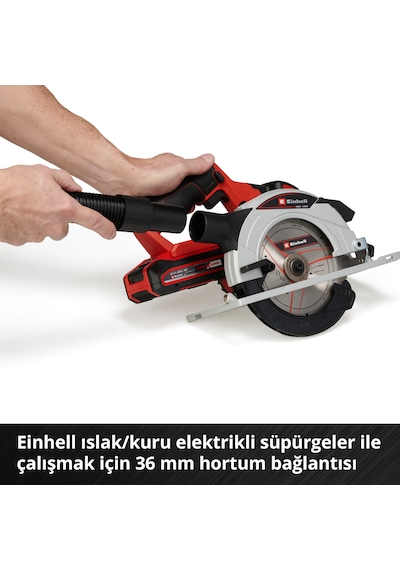 Einhell TE-CS 18/165/1 Li, Akülü Daire Testere Seti (4,0 Ah Akü ve Şarj Cihazı Dahildir)
