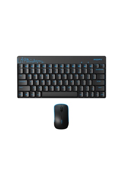 Mofıı X210 Kablosuz Klavye Mouse Seti 2.4g İnce Kompakt 79 Tuş Set Optik