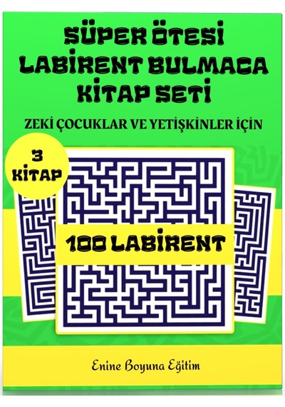 Süper Ötesi Labirent Bulmaca Kitap Seti 3 Süper Kitap