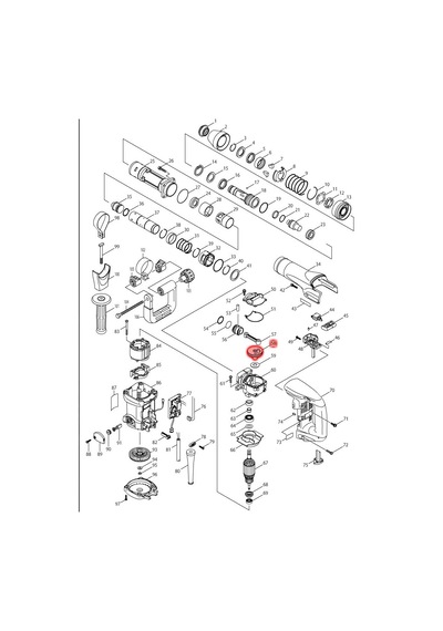 Makita HM0860C Krank Şaft Ürün Kodu 153676-3