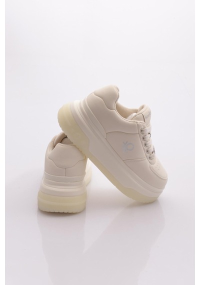 Benetton Bni-12046 Kadın Sneaker Ayakkabı Beyaz