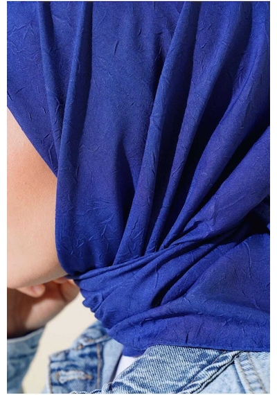 Bambu Kraş Eşarp Tesettür Giyim, Hafif, Rahat, Şık, Yüksek Kalite, Hijab, Scarf, Shawl Koyu Mavi