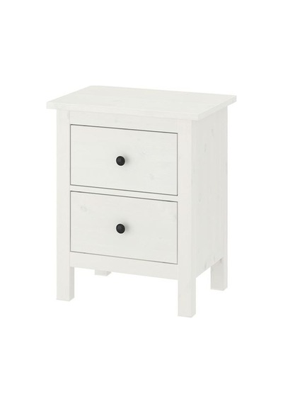Ikea Hemnes Komodin, Beyaz Vernik, 54x66 Cm
