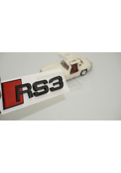 Dk Tuning Audi Rs3 Bagaj Kırmızı Siyah Abs 3m 3d Yazı Logo Amble