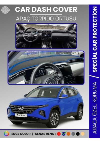 Hyundaı Tucson Nx4 2021-2024 Torpido Örtüsü Ön Göğüs Koruma Torpido Koruma Tam Uyum Uv Koruma - 860 Stiloto