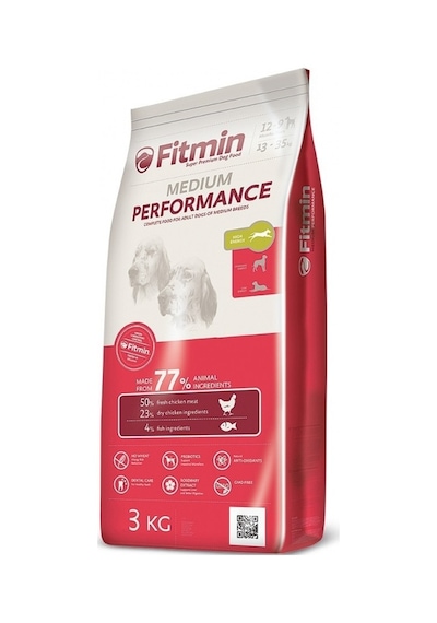 Fitmin Performance Taze Tavuk Etli Orta Irk Yetişkin Köpek Maması 3 KG