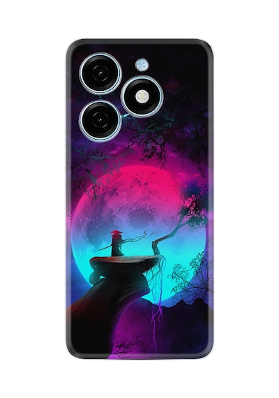 Tecno Spark 20 Spark 20c Kılıf Desenli Silikon Platinium Series Lost Warrior 1840