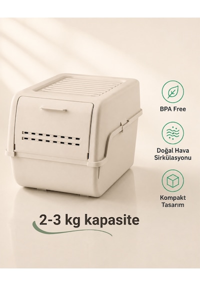 Mini Patates Soğan Sepeti Krem 8 L - Bpa Free Havalandırmalı Sebzelik