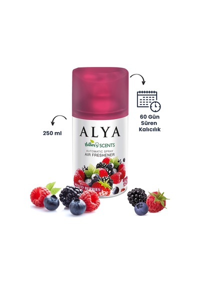Nature's Scents Mixed Berries - Karışık Kırmızı Meyveler Oda Kokusu Yedek Makine Spreyi 250 Ml