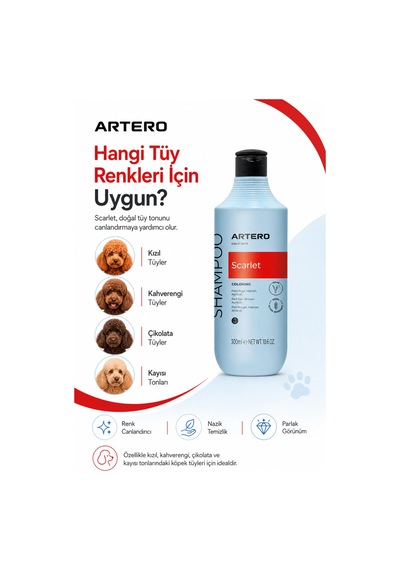 Scarlet Poodle Irkına Özel Renk Arttırıcı Şampuan 300 Ml