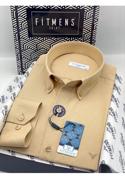 Slim Fit Uzun Kol Pamuklu Hediye Kutulu Kolay Ütülenebilir Erkek Gömlek Fs-002225 - Hardal-3380 Slim Fit Uzun Kol Pamuklu Hediye Kutulu Kolay Ütülenebilir Erkek Gömlek Fs-002225 - Hardal-3380