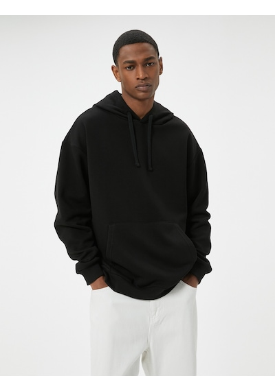 Koton Oversize Sweatshirt Kapşonlu Uzun Kollu Kanguru Cep Detaylı Şardonlu Siyah 5wam70017mk Siyah Koton Oversize Sweatshirt Kapşonlu Uzun Kollu Kanguru Cep Detaylı Şardonlu Siyah 5wam70017mk Siyah