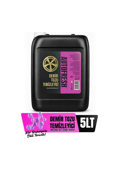 5 Litre Demir Tozu Temizleyici + Sünger Ve Mikrofiber Bez