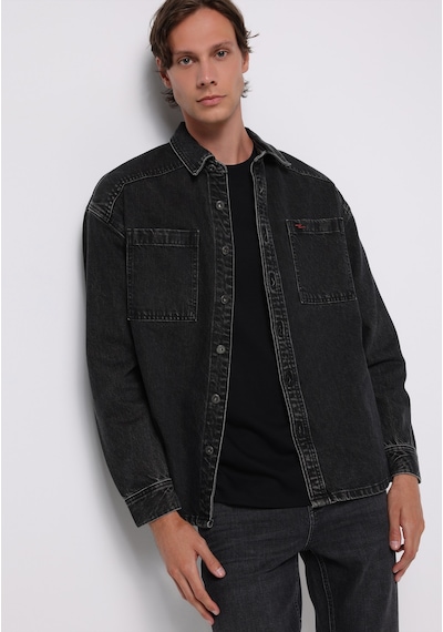 Colin's Colins Oversize Fit Erkek Siyah Shacket Cl1077373 Q1.v1 Dn44661 Denim Colin's Colins Oversize Fit Erkek Siyah Shacket Cl1077373 Q1.v1 Dn44661 Denim
