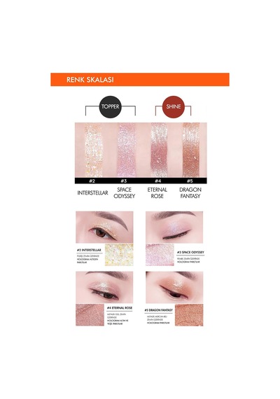 Işıltılı Ve Parlak Glitter Likit Göz Farı No.3 Space Odyssey Glitter Prism Liquid Eyeshadow Topper Diğer