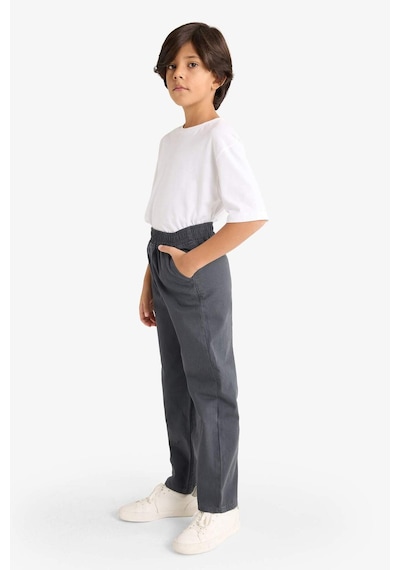Defacto Erkek Çocuk Beli Lastikli Gabardin Pantolon G3642a825auar104 Antrasit