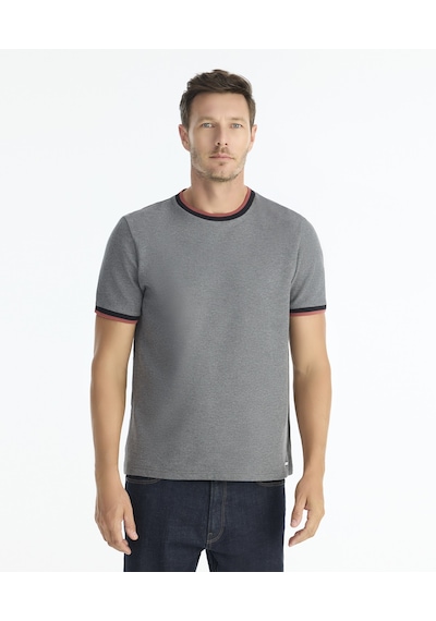 Yargıcı Regular Bisiklet Yaka Kısa Kol T-shirt 25kets9002x 005 Gri