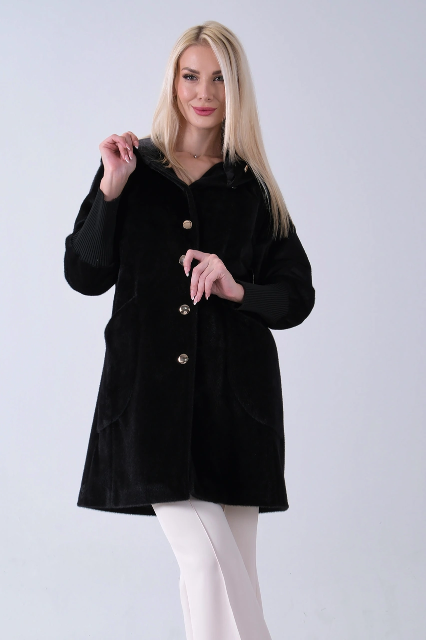 Feminist Siyah 2 Torba Cep Kapüşonlu Düğme Kapamalı Bileği Lastikli Peluş Kaban 41630062.01 Siyah Feminist Siyah 2 Torba Cep Kapüşonlu Düğme Kapamalı Bileği Lastikli Peluş Kaban 41630062.01 Siyah