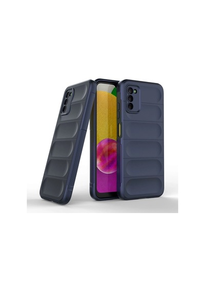 Samsung Galaxy Uyumlu A03s Kılıf Optimum Silikon - Lacivert Çr