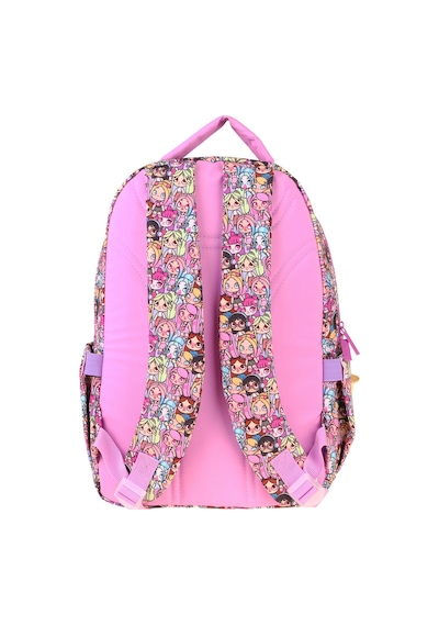 Kaukko Kids Beş Bölmeli Kız Çocuk Nagy Baskılı Pembe İlkokul Okul Sırt Çantası - L5333