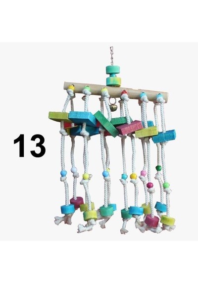 Papağan Tünek Oyuncağı Kuş Tüneği 13