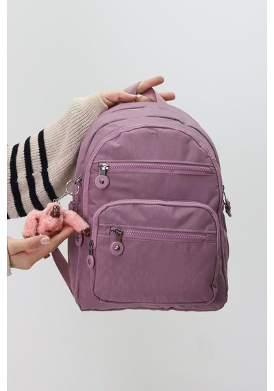 Probag Sevimli Peluş Figürlü Günlük Kadın Sırt Çantası Şık, Kullanışlı, Okula Ve Seyahate Uygun AÇIK PEMBE