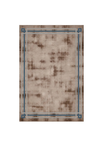 Kartela Halı Rilo Halı Kaymaz Taban Makinede Yıkanabilir Halı Kahverengi - 60 X 90 Cm