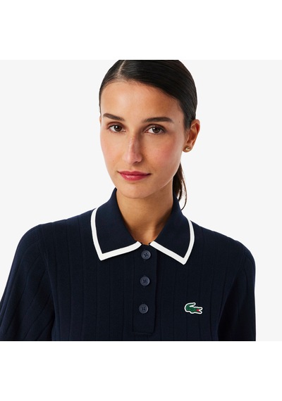 Lacoste Kadın Regular Fit Kısa Kollu Polo Yaka Trikot-shirt Lacivert