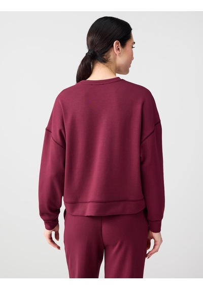 Jimmy Key Jimmy Key Bordo Uzun Kollu Bisiklet Yaka Modal Örme Sweatshirt 5ww235403562