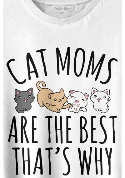 Cat Moms Kedi Annesi Are The Best Thats Hayvan Hakları Baskılı Tişört Unisex T-shirt 001 Cat Moms Kedi Annesi Are The Best Thats Hayvan Hakları Baskılı Tişört Unisex T-shirt 001