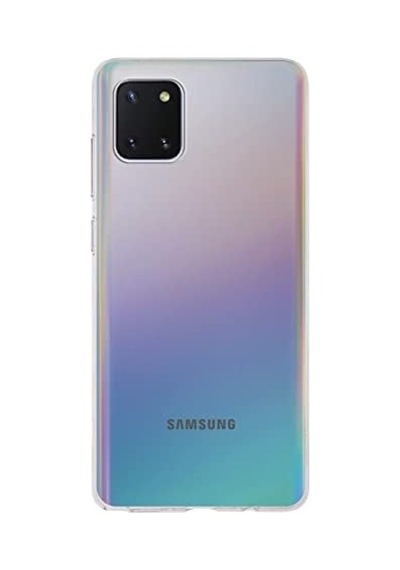 Galaxy Note 10 Lite İle Uyumlu Kapak 1mm Şeffaf Silikon Kılıf 50 x 22