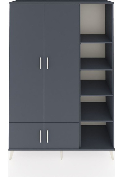 Hyperion Dolap 6 Raflı 4 Kapaklı Tek Askılı 132x44x195 Antrasit-antrasit/antrasit Antrasıt/antrasıt Hyperion Dolap 6 Raflı 4 Kapaklı Tek Askılı 132x44x195 Antrasit-antrasit/antrasit Antrasıt/antrasıt