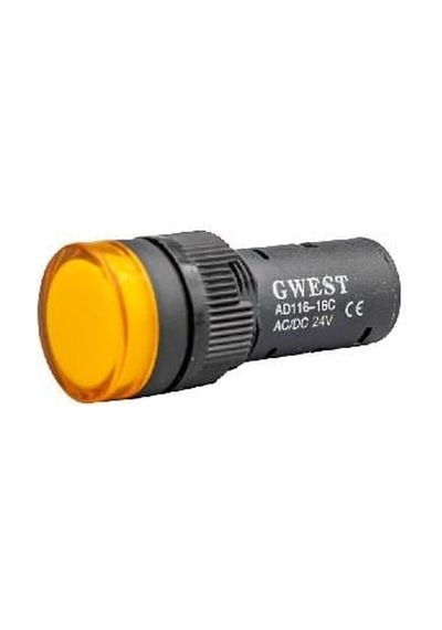 24v Göz Lambası Sarı Ledli 19 Mm