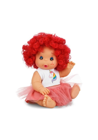 Afro Kıvırcık Renkli Saçlı  Bebek
