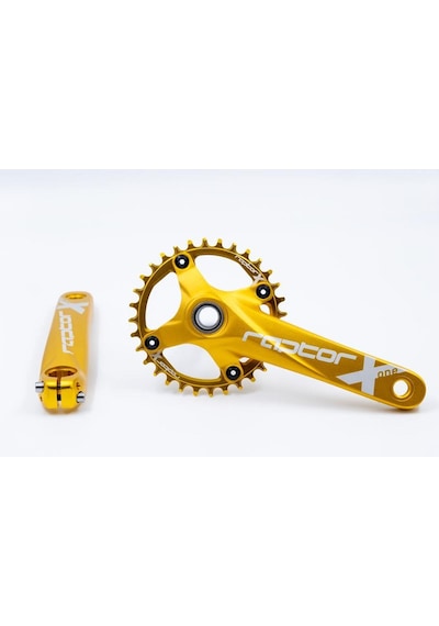Raptor A28z-as322 32t 170 Mm Tek Yaprak Aynakol Seti Göbek+aynakol+yaprak Bisiklet Krank Seti Gold Gold