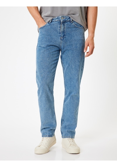 Koton Straight Fit Kot Pantolon - Mark Jean Orta İndigo 5wam40159nd İndigo