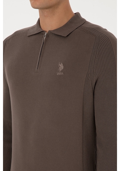 U.s. Polo Assn. Erkek Vizon Kazak /triko 50315806-vr052 Vizon