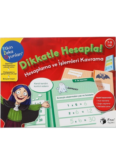 Etkin Zeka Oyunları - Dikkatle Hesapla (7-9 Yaş) Önel Yayınevi - Özel Ürün  -  Önel Yayınevi - Özel Ürün