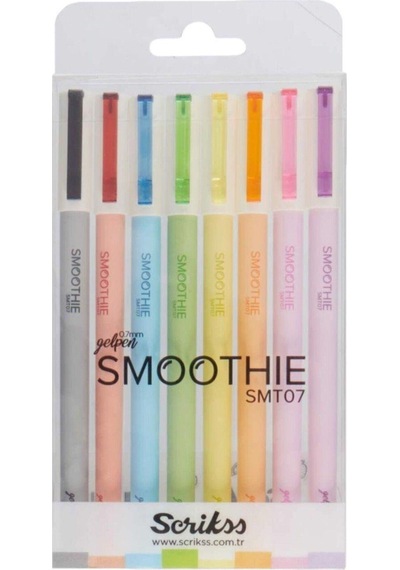 Scrikss Roller Kalem Smoothie Jel 8 Li Blister Smt07