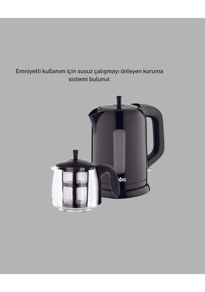 Mey İthalat Çaycı Cam Demlikli 1800w Güçlü Ve Sıcak Tutmalı Elektrikli Çay Makinesi