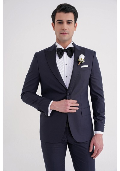 Black 077 Takım Slim Lacivert Lacivert