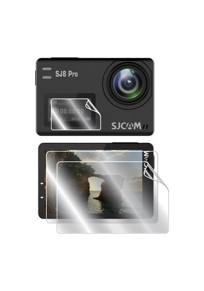 Sjcam Sj8 Pro 4k Action Camera İle Uyumlu Ipg Ekran Koruyucu 2 Adet