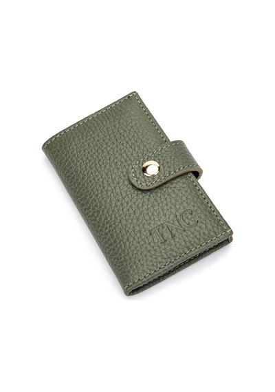 Tamer Tanca Unisex Hakiki Deri Haki Kartlık 1039 217 Krtlk Y24 Hakı Fltr Haki