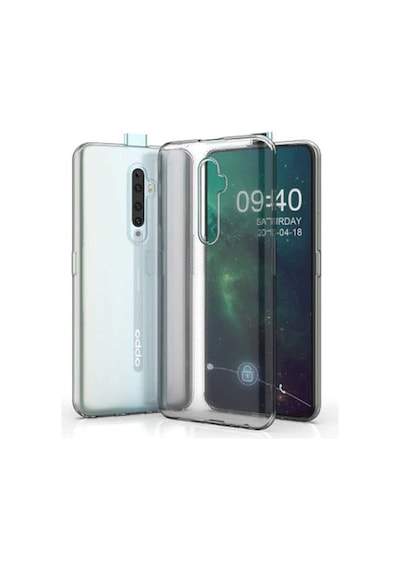 Kilifone - Oppo Reno 2z Uyumlu - Kılıf Şeffaf Soft Slim Fitt Süper Silikon Kapak - Şeffaf